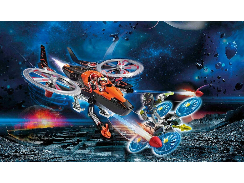 Playmobil Piratas Galacticos Helicoptero 3 Playmobil Piratas Galacticos Helicoptero - Imagen 3