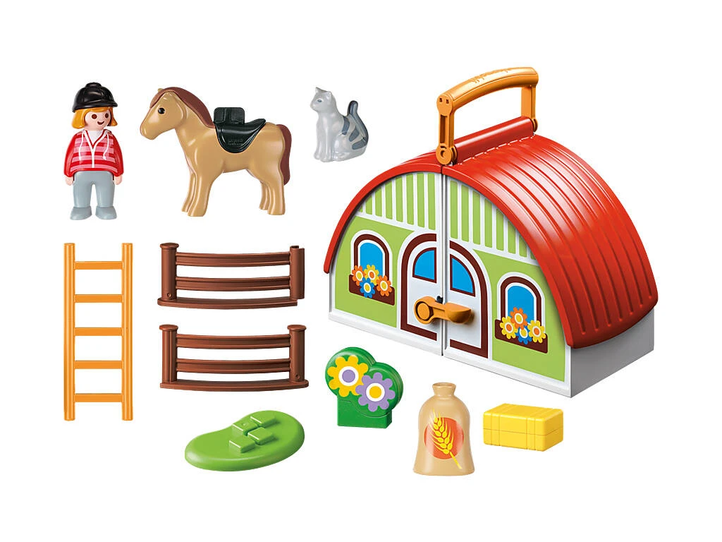 Playmobil 1,2,3 Mi Primera Granja Maletín Playmobil 70180 2 Playmobil 1,2,3 Mi Primera Granja Maletín Playmobil 70180 - Imagen 2
