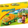 Playmobil 1,2,3 Vehiculo Del Zoo Con Rinoceronte Playmobil 70182