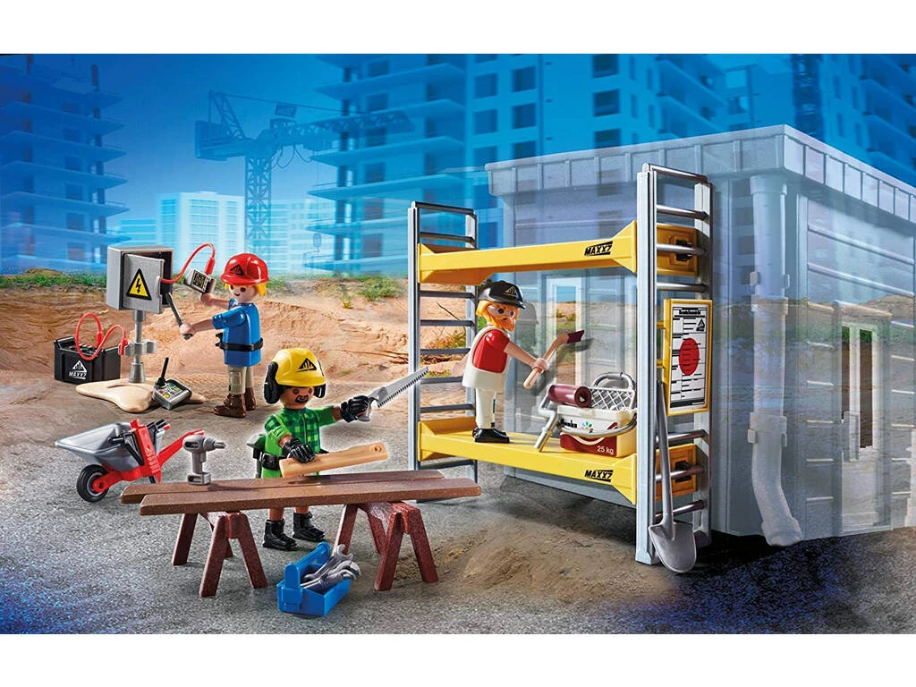 Playmobil Andamio Con Obreros 70446 2 Playmobil Andamio Con Obreros 70446 - Imagen 2