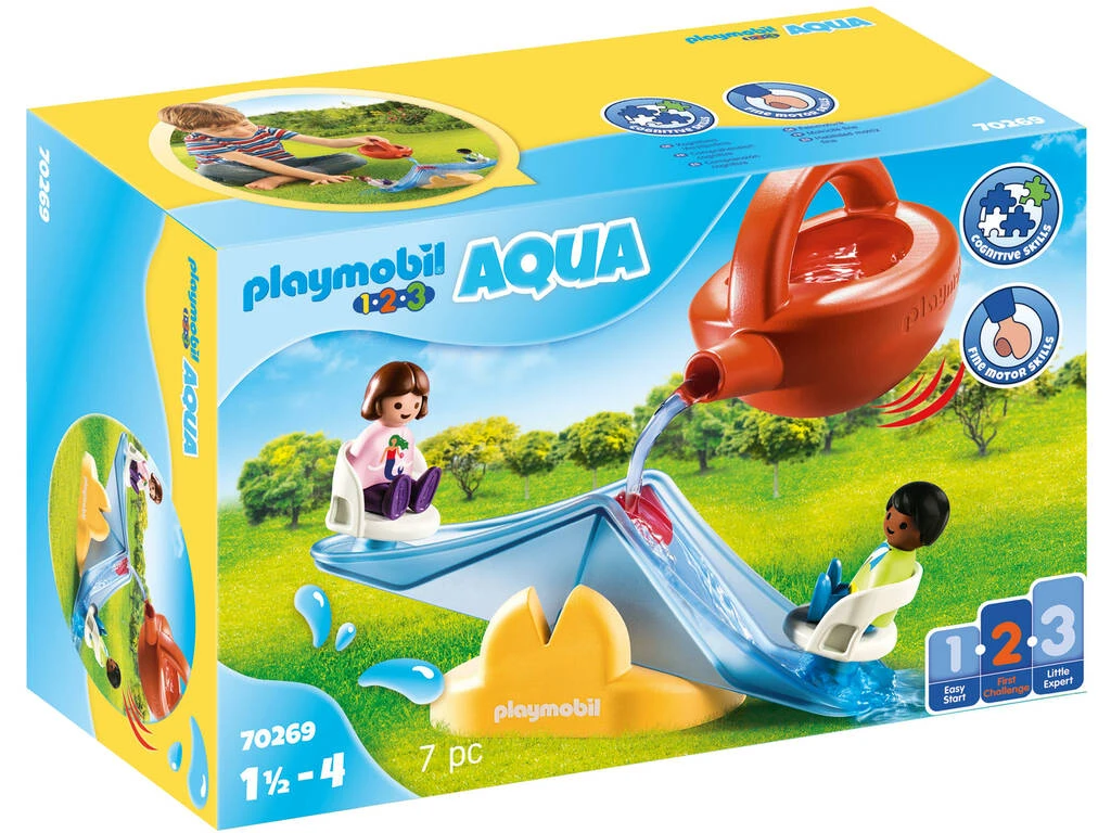 Playmobil 1,2,3 Balancin Acuático Con Regadera 70269 1 Playmobil 1,2,3 Balancin Acuático Con Regadera 70269