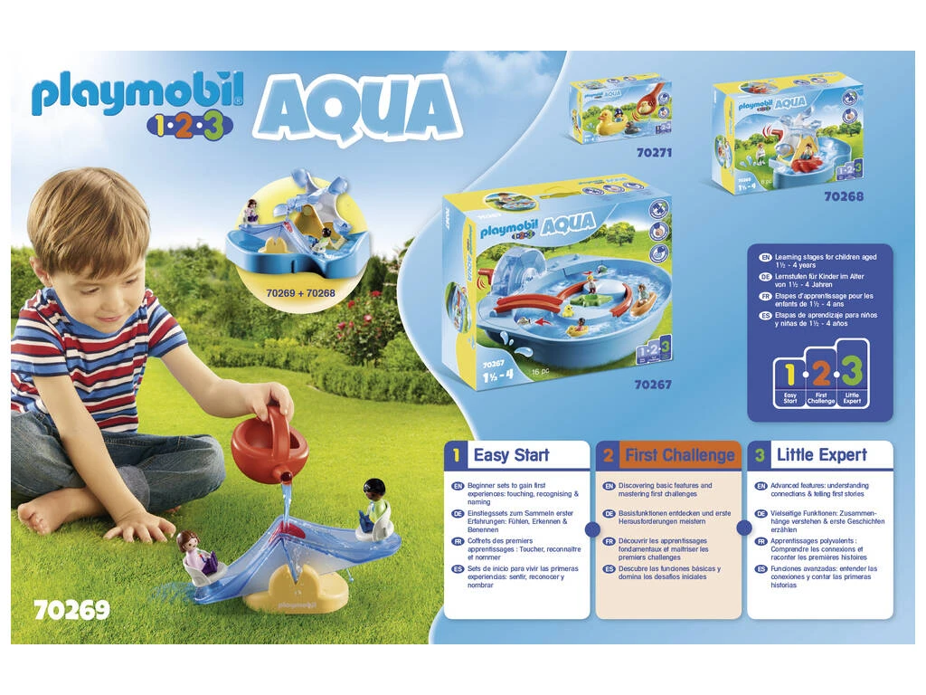 Playmobil 1,2,3 Balancin Acuático Con Regadera 70269 4 Playmobil 1,2,3 Balancin Acuático Con Regadera 70269 - Imagen 4