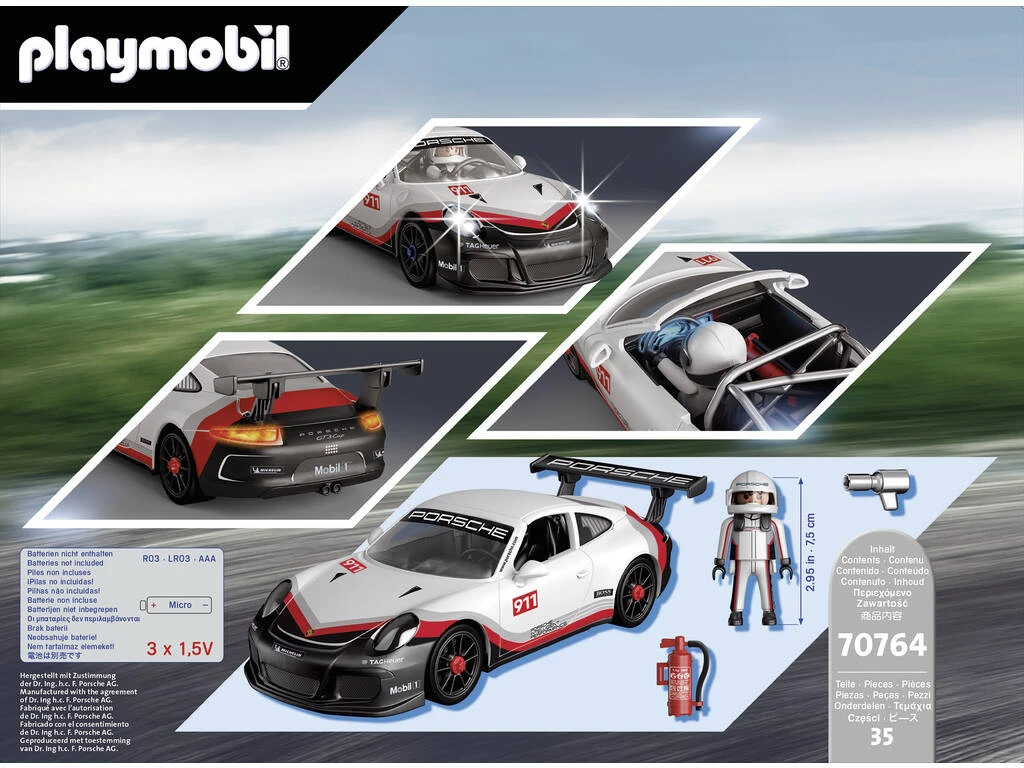 Playmobil Porsche GT3 Cup 70764 4 Playmobil Porsche GT3 Cup 70764 - Imagen 4