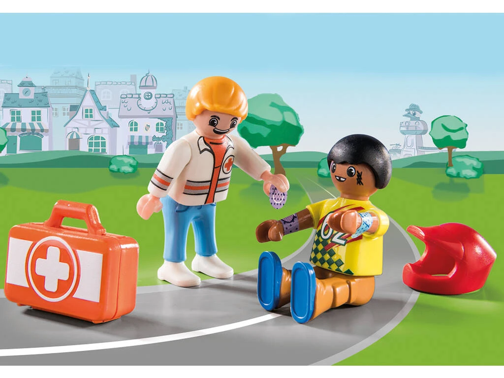 Playmobil D.O.C. Acción Ambulancia Ayuda Al Piloto De Carreras 70919 3 Playmobil D.O.C. Acción Ambulancia Ayuda Al Piloto De Carreras 70919 - Imagen 3