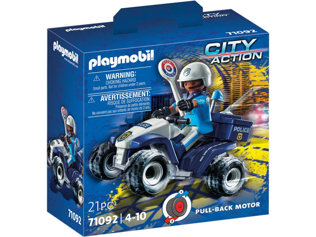 Playmobil Policía Speed Quad 71092 1 Playmobil Policía Speed Quad 71092