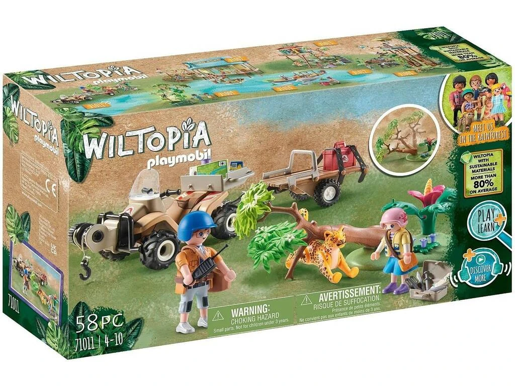 Playmobil Wiltopia Quad Rescate De Animales 71011 1 Playmobil Wiltopia Quad Rescate De Animales 71011
