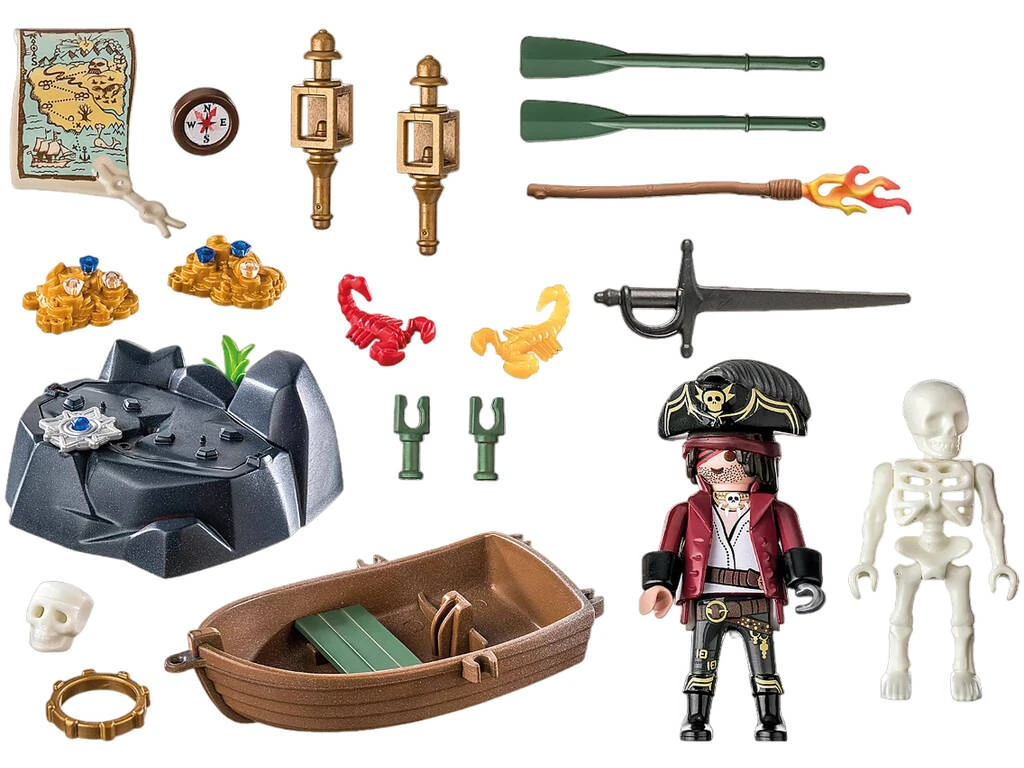 Playmobil Starter Pack Pirata Con Bote De Remos 71254 4 Playmobil Starter Pack Pirata Con Bote De Remos 71254 - Imagen 4
