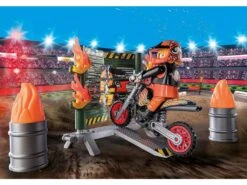 Playmobil Starter Pack Stunt Show Moto Con Pared De Fuego 71256 -Playmobil Ventas 1999968597g02