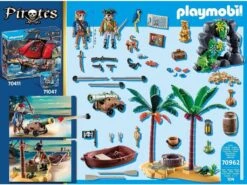 Playmobil Piratas Isla Del Tesoro Pirata Con Esqueleto Playmobil 70692 -Playmobil Ventas 1999968620g06