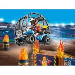 Playmobil - Starter Pack Stuntshow Quad Con Rampa De Fuego 70820 -Playmobil Ventas medias 113