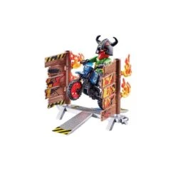Playmobil - Stuntshow Moto Con Muro De Fuego - 70553 7 Playmobil - Stuntshow Moto Con Muro De Fuego - 70553 -Playmobil Ventas medias 121