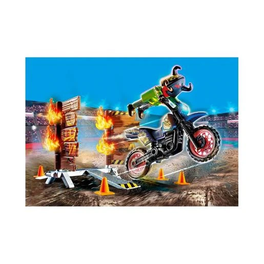 Playmobil - Stuntshow Moto Con Muro De Fuego - 70553 4 Playmobil - Stuntshow Moto Con Muro De Fuego - 70553 - Imagen 4