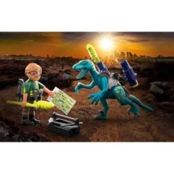 Playmobil - Dino Rise: Tío Rob Armamento Para La Batalla 70629