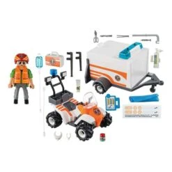 Playmobil - Quad De Rescate Con Remolque - 70053 -Playmobil Ventas medias 314