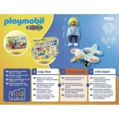 Leap Frog - Avión 1.2.3 De Playmobil ㅤ -Playmobil Ventas medias 593