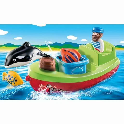Playmobil - 1.2.3 Pescador Con Bote 70183 2 Playmobil - 1.2.3 Pescador Con Bote 70183 - Imagen 2