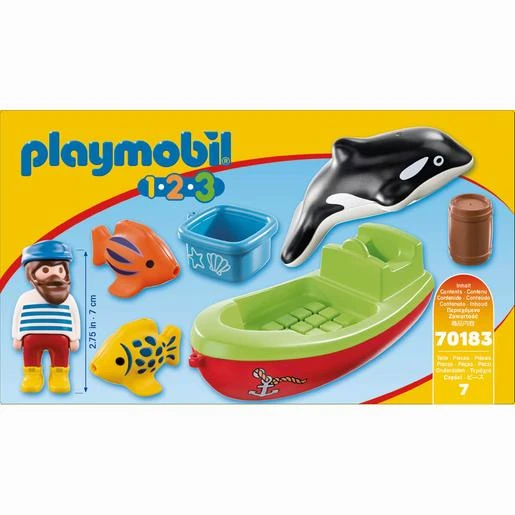 Playmobil - 1.2.3 Pescador Con Bote 70183 5 Playmobil - 1.2.3 Pescador Con Bote 70183 - Imagen 5