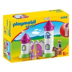 Playmobil 1.2.3 - Castillo Con Torre Apilable - 9389