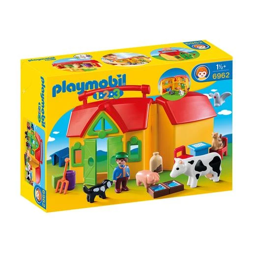 Playmobil 1.2.3 - Granja Maletín - 6962 1 Playmobil 1.2.3 - Granja Maletín - 6962