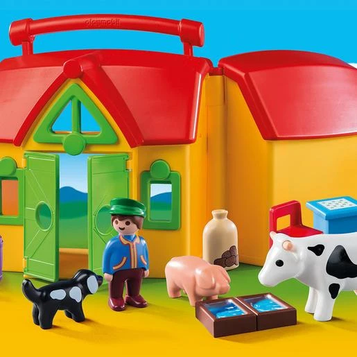 Playmobil 1.2.3 - Granja Maletín - 6962 2 Playmobil 1.2.3 - Granja Maletín - 6962 - Imagen 2