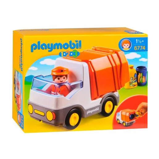 Playmobil 1.2.3 - Camión De Basura - 6774 1 Playmobil 1.2.3 - Camión De Basura - 6774